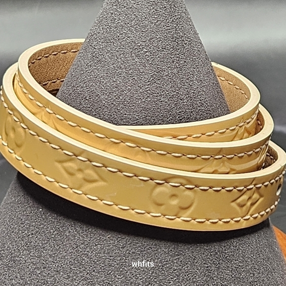 Louis Vuitton Vernis Powder Yellow Leather Bracelet - Picture 4 of 6